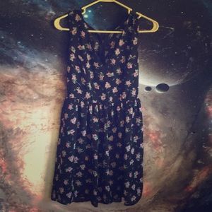 Women’s Purple Floral Flow Dress